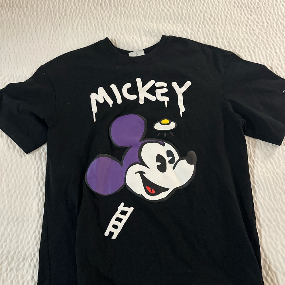 Disney Mickey Mouse Black and Purple Tee